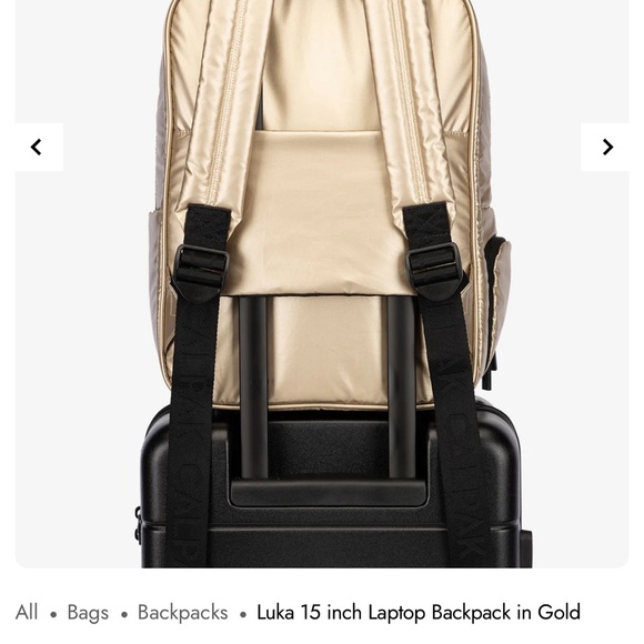 Calpak Gold Luka Backpack 15-Inch Laptop - Picture 12 of 12